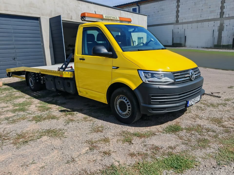 VW Transporter T6.1 žltá – odťahovka na prenájom